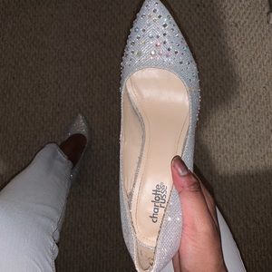 Silver Spakly Pumps from Charlotte Russe